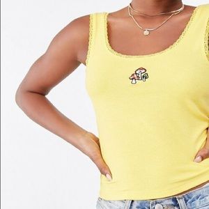 Forever 21 Retro 60s 70s Mushroom Tank Tank - NWT